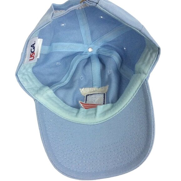 U.S. Open Pebble Beach 2019 Pale Blue Hat Cap Embroidered USGA Adjustable - Picture 5 of 6